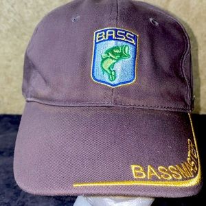 BASS Bassmaster Baseball Cap Hat Adjustable Strap Back Fish American Flag OSFA